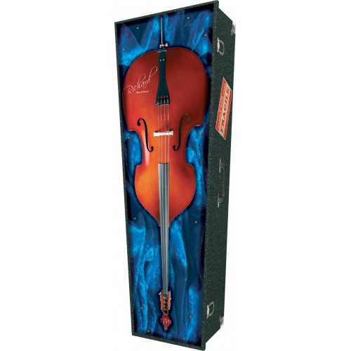 Double Bass - Personalised Picture Coffin with Customised Design.